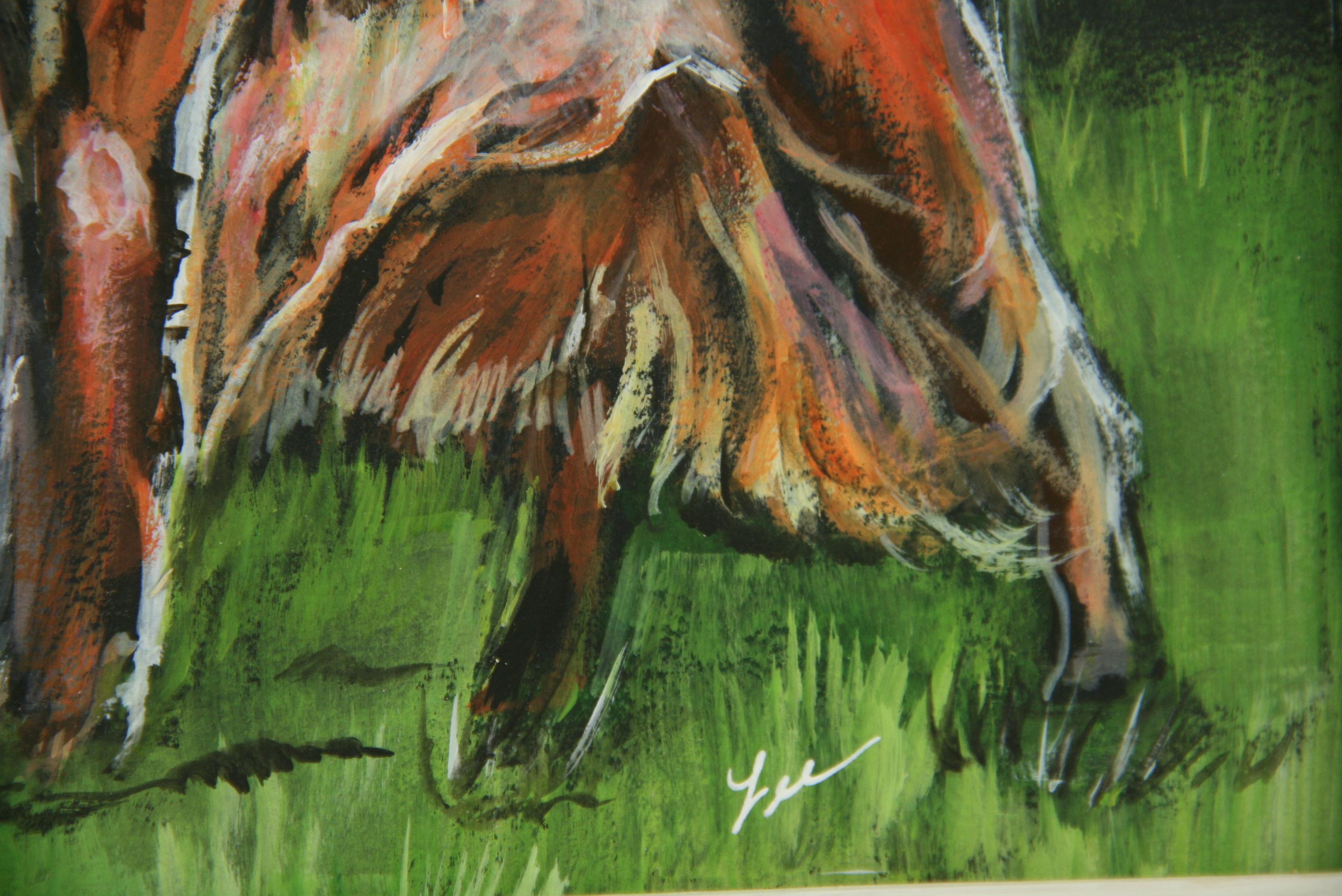  English Setter  Dog Animal  Painting 1