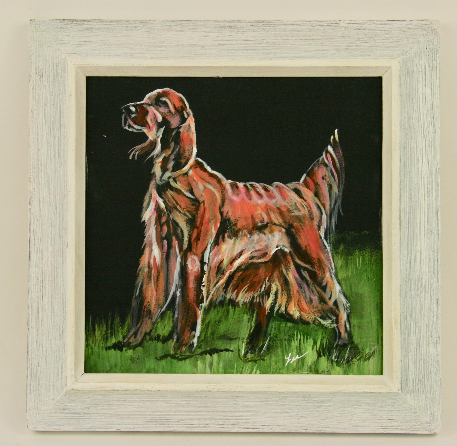  English Setter  Dog Animal  Painting 2