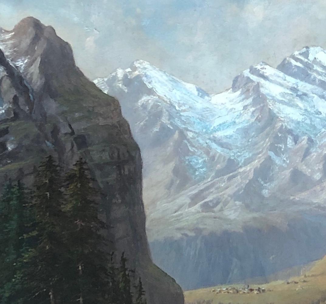 Englisch Engslen-Alp mit Wengernalp, Deutschland, Schweiz (Zeitgenössisch), Painting, von Unknown