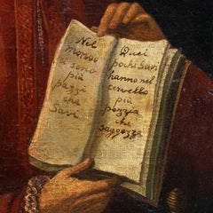 Enlightenment Italian painter - 18th century figure painting Chamfort