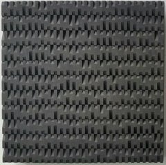 Entrelacements no. I - contemporary modern geometric sculpture painting relief