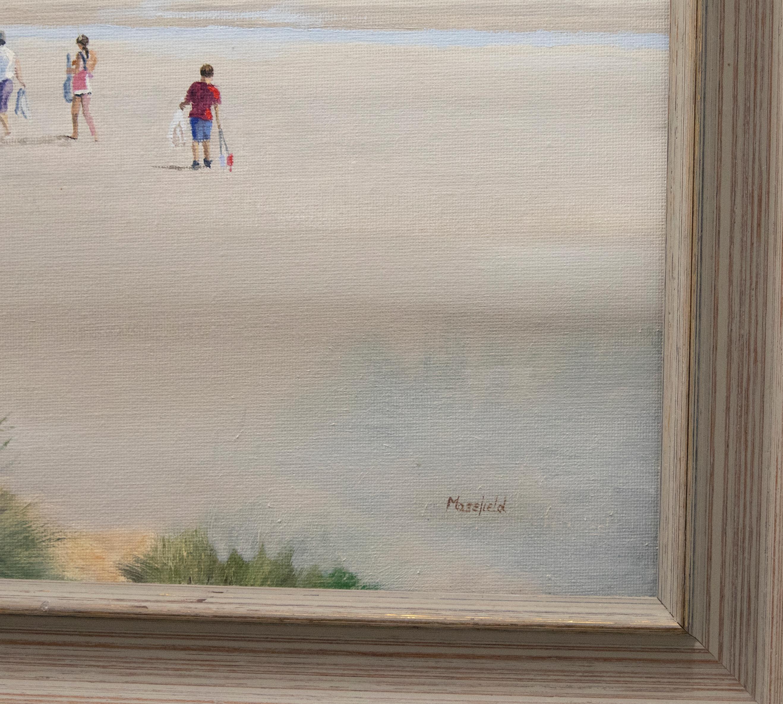 Eric Masefield - Framed Contemporary Oil, Dunes at Camber For Sale 1