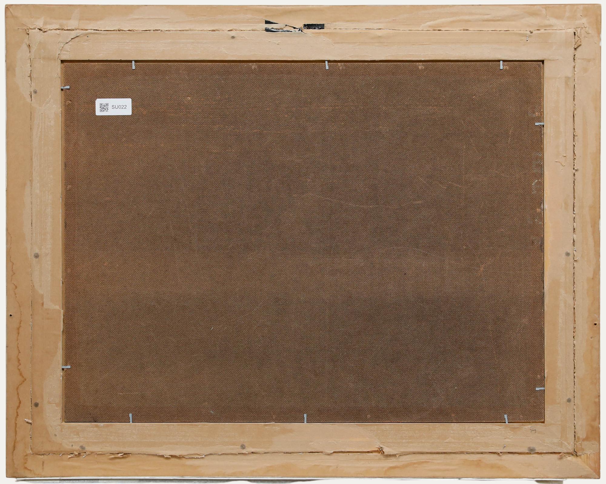 Eric Wale (1916-2001) - Gerahmtes Öl des 20. Jahrhunderts, Gestrandete Boote (Grau), Landscape Painting, von Unknown