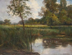 Ernest Reculon-Dupont (1825-1888) - Late 19th Century Oil, Amongst the Reeds