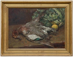 Ernest Rocher (1872-1938) - 1936 Öl, Stillleben mit Ente