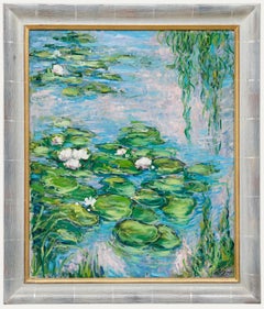 Erwin Steinhauser (1939-2023) - 1997 Acrylic, Water Lilies In Morning Light