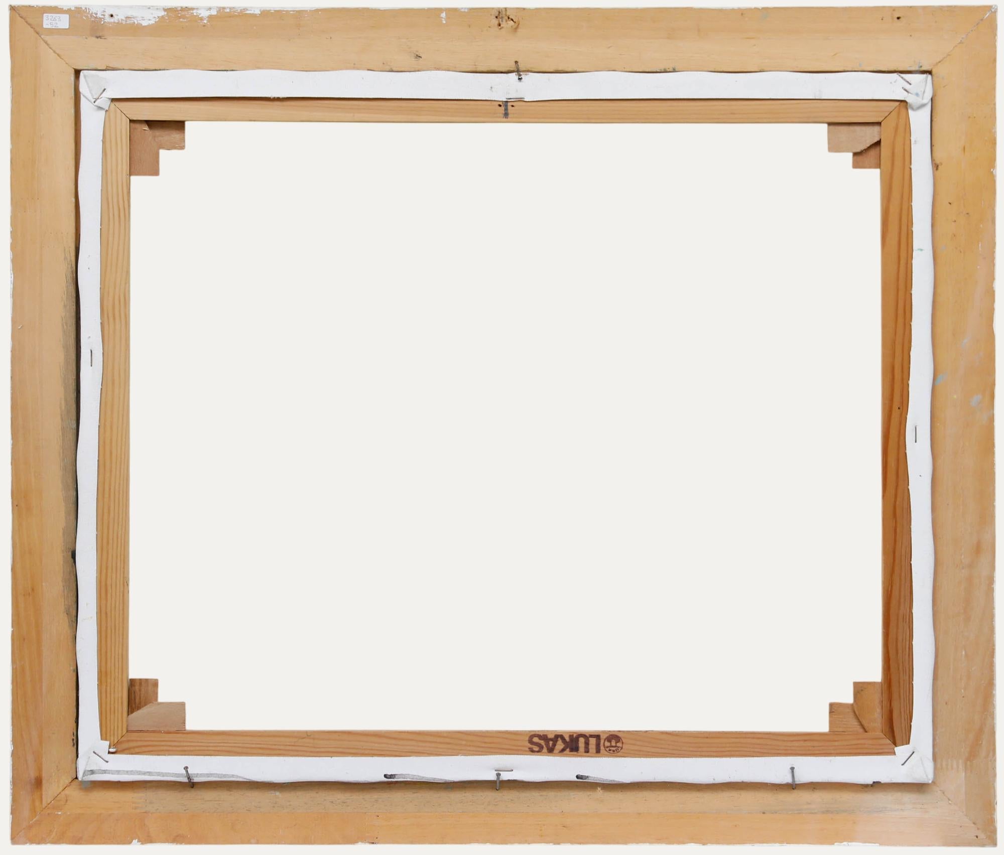 Erwin Steinhauser (1939-2023) - 20. Jahrhundert Öl, Hausfassaden, Ölgemälde (Beige), Landscape Painting, von Unknown