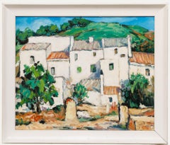 Erwin Steinhauser (1939-2023) - 20. Jahrhundert Öl, Hausfassaden, Ölgemälde