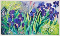 Erwin Steinhauser (1939-2023) - Óleo del siglo XX, Irises