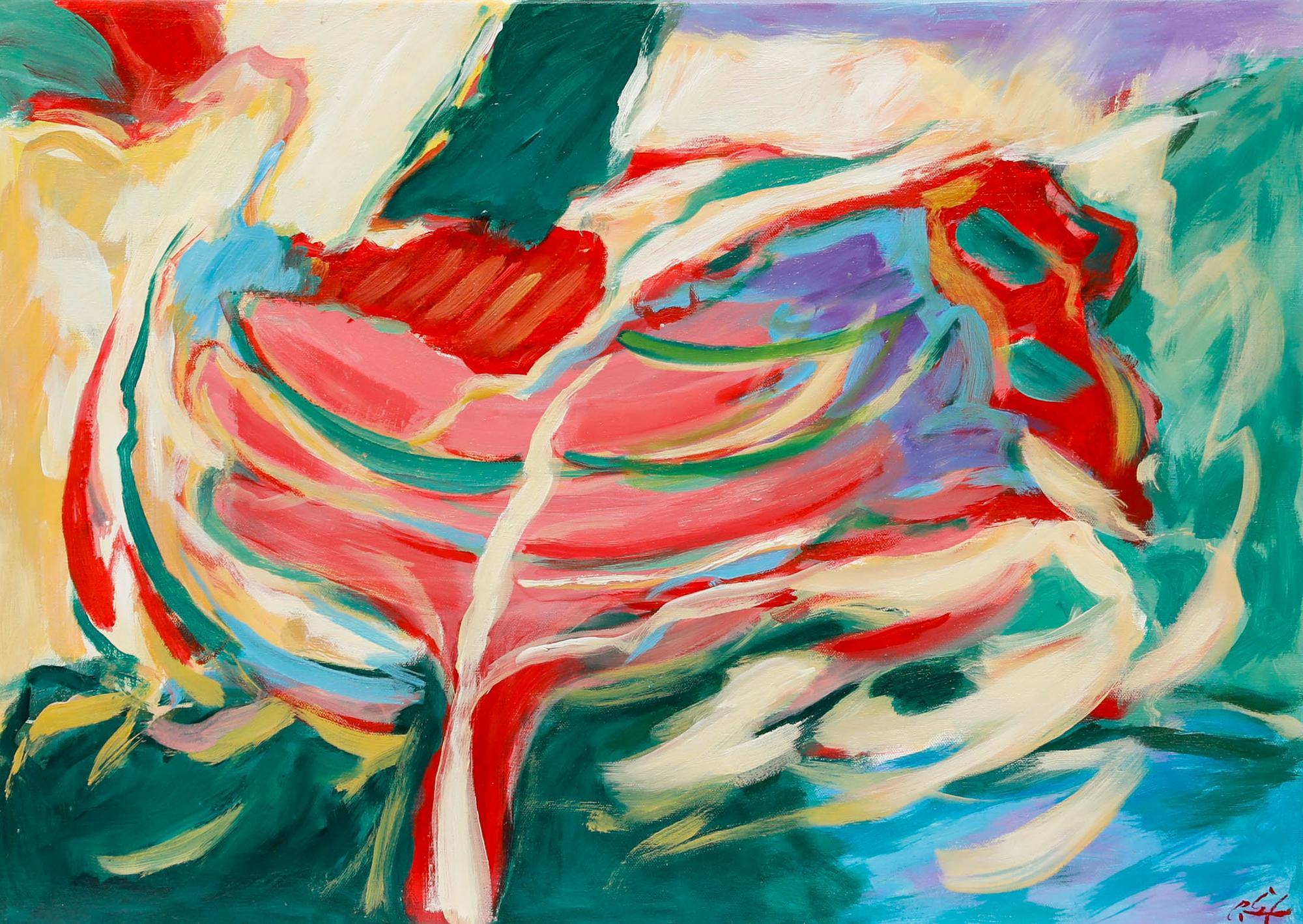 Erwin Steinhauser (1939-2023) - Acrylique contemporaine, Looking Up - Painting de Unknown