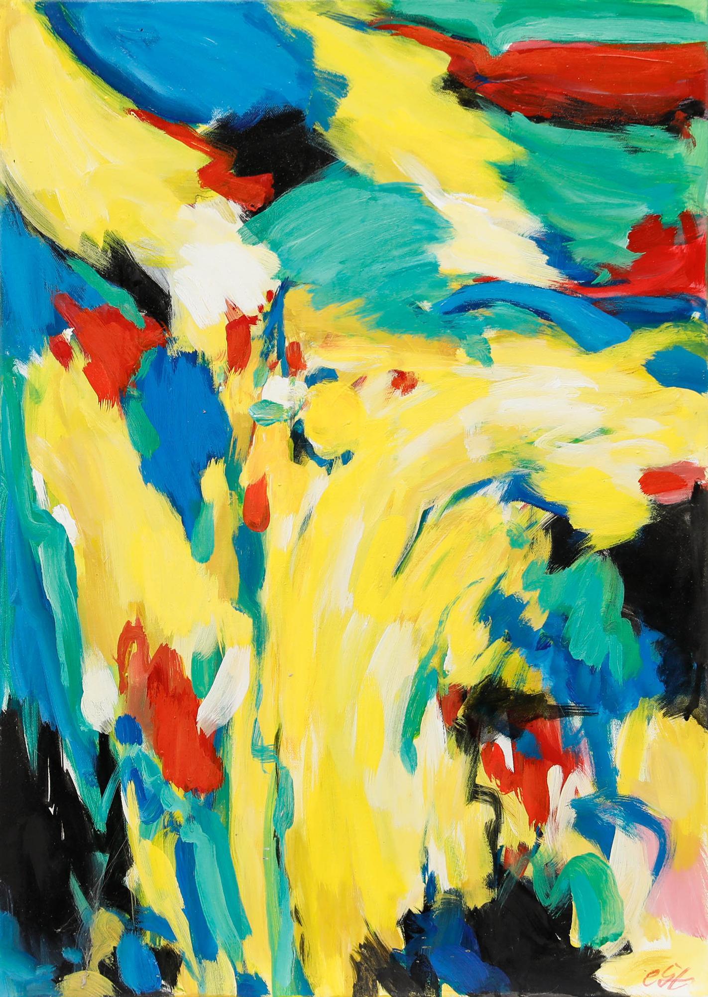 Erwin Steinhauser (1939-2023) - Contemporary Acrylic, Primary Abstract - Painting by Unknown