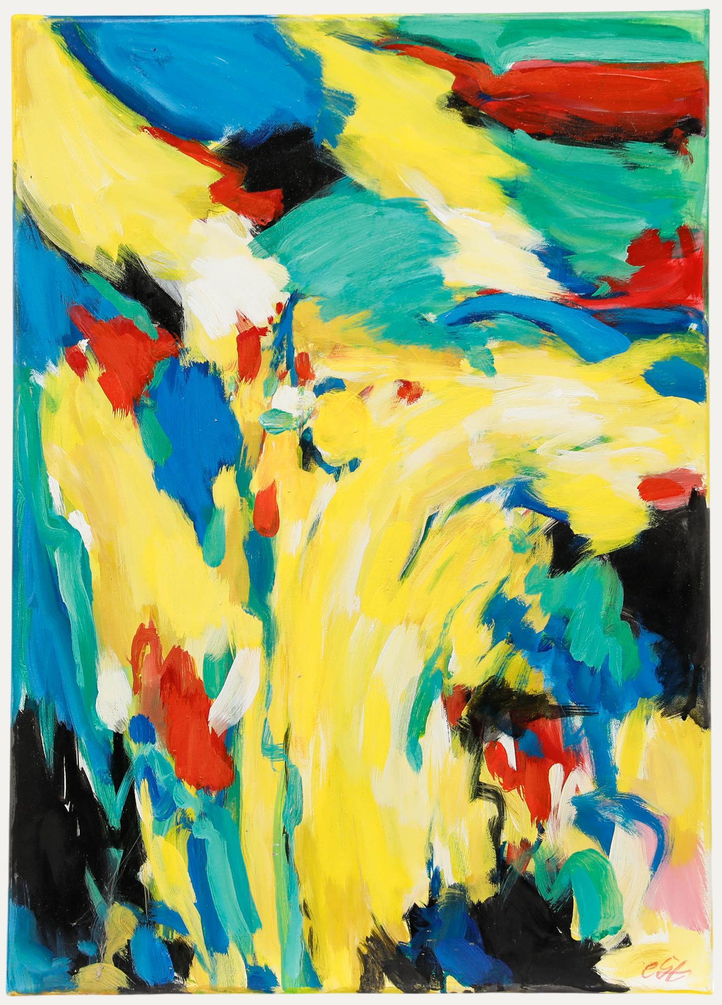 Unknown Abstract Painting - Erwin Steinhauser (1939-2023) - Contemporary Acrylic, Primary Abstract
