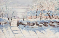Erwin Steinhauser (1939-2023) - Contemporary Acrylic, The Farm in Winter