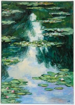 Erwin Steinhauser (1939-2023) - Zeitgenössisches Öl, Seerosen