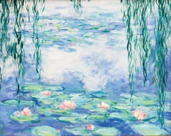 Erwin Steinhauser (1939-2023) - Framed Acrylic, An Ode to Water Lilies