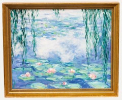 Erwin Steinhauser (1939-2023) - Framed Acrylic, An Ode to Water Lilies