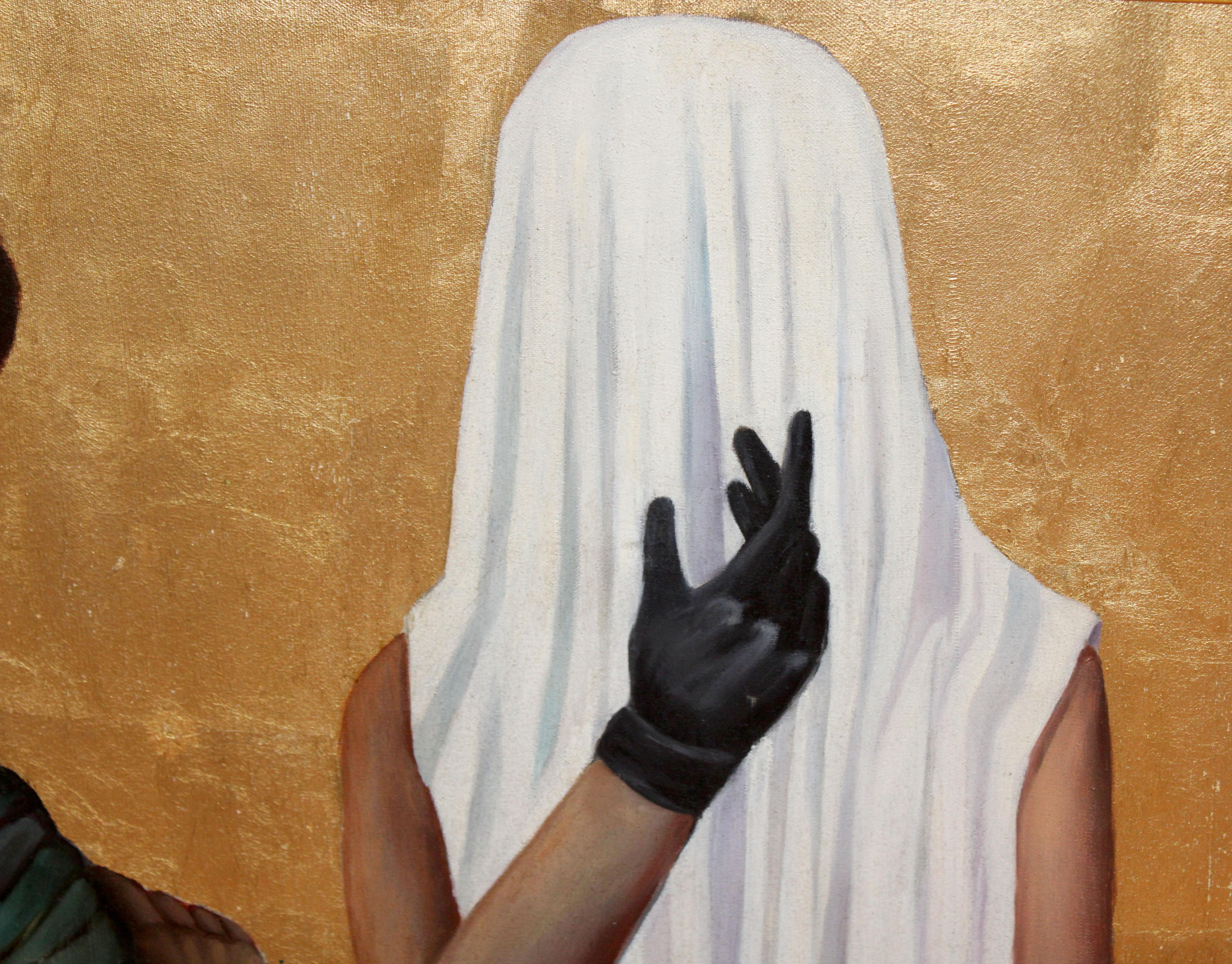 Escuela española - Personajes - 100 x 80 cm. For Sale 1