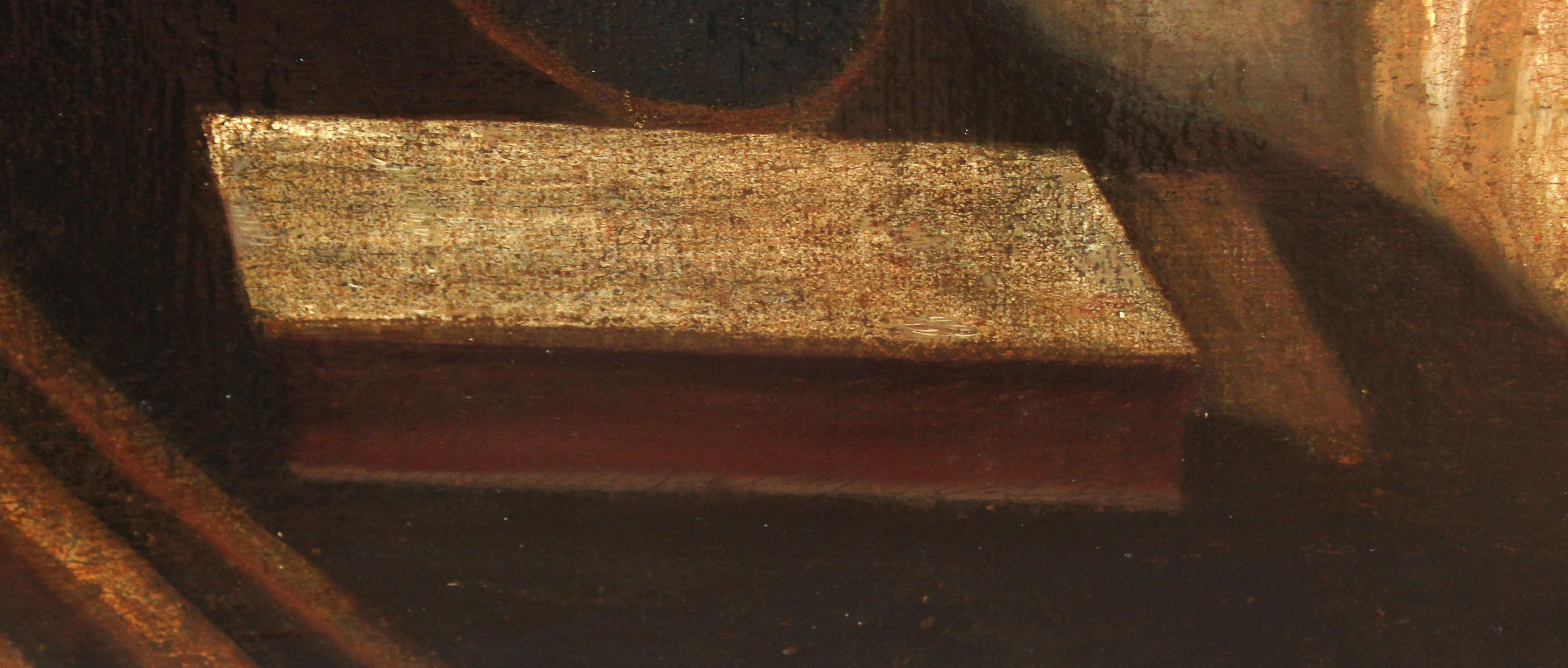 Escuela española (Principios XIX) - Óleo sobre tela - Retratto del Papa Pio VII in vendita 4