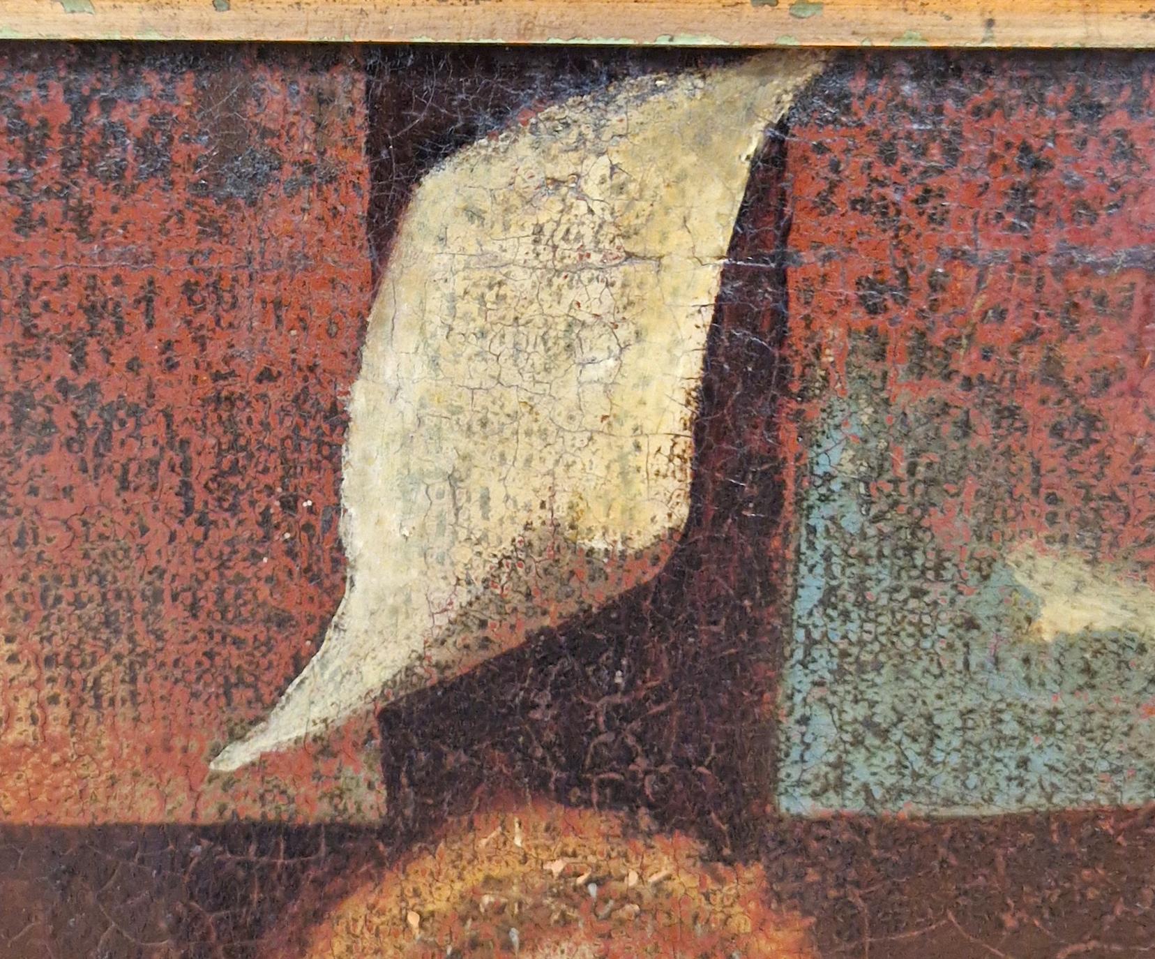 Escuela española (XIX) - Óleo sobre cartón - Cristo crucificado (Alte Meister), Painting, von Unknown