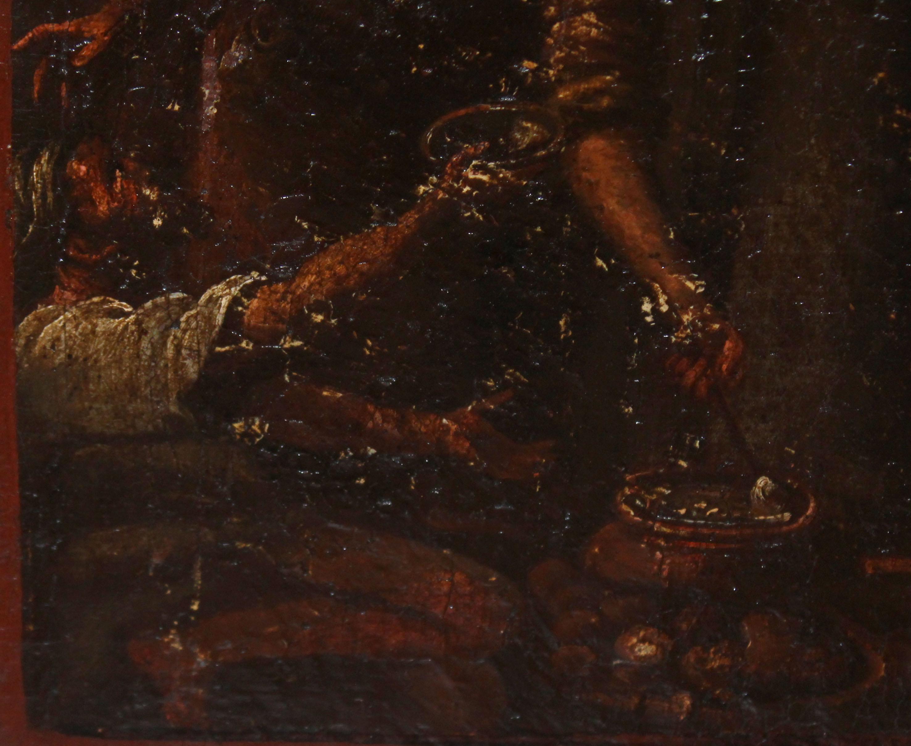 Esta obra es una de las escenas de la Misericordia, en concreto la de 