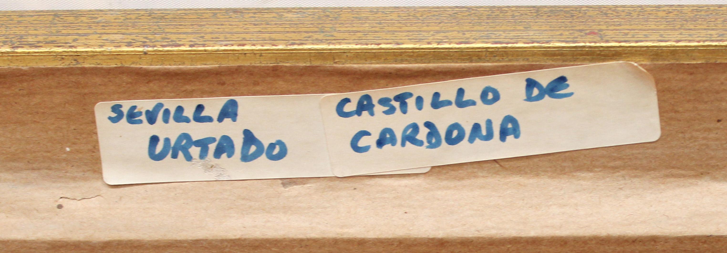 Escuela española (XIX) - Óleo sobre tela - Castillo de Cardona im Angebot 8