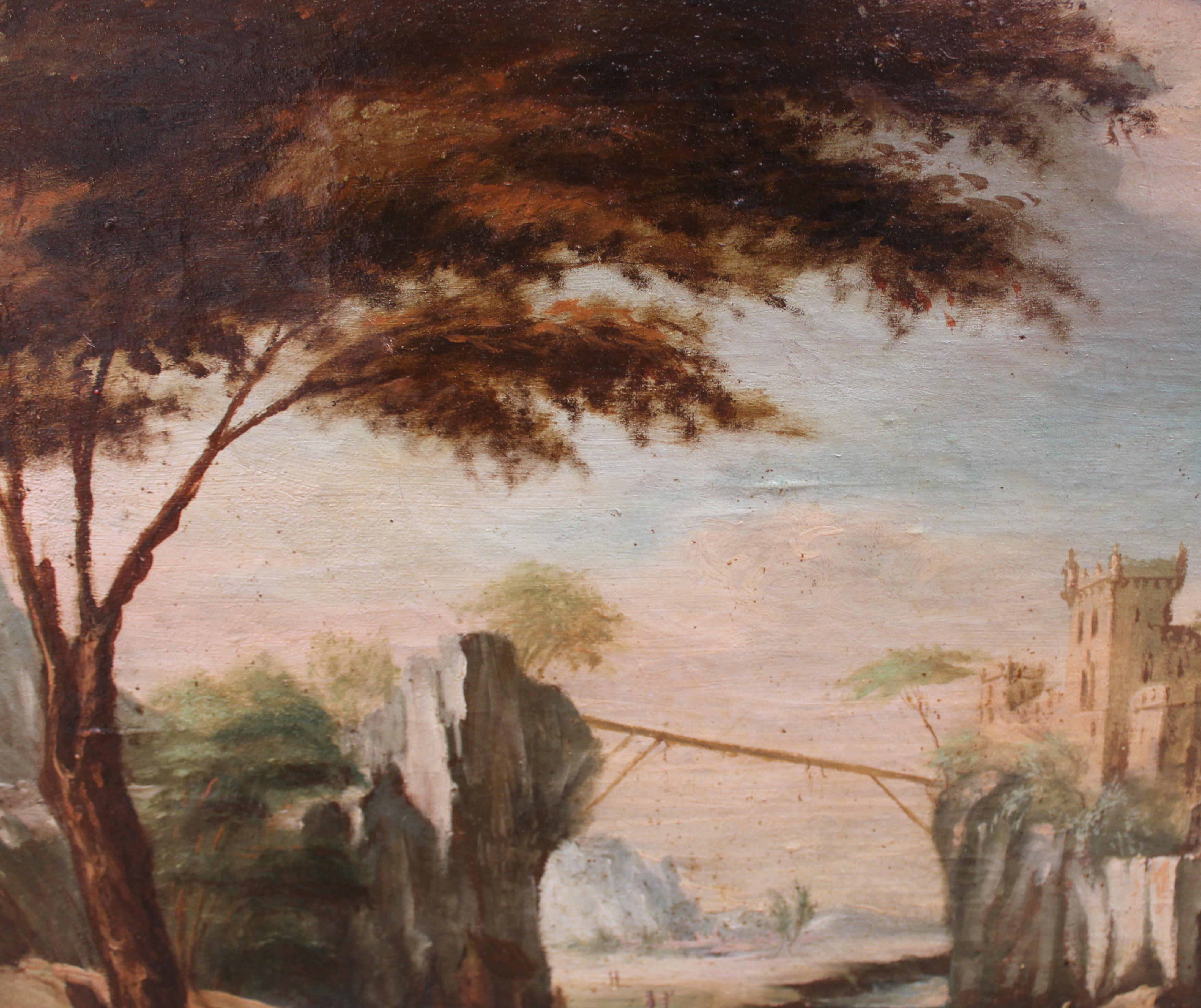 Escuela española (XIX) - Óleo sobre tela - Castillo de Cardona (Braun), Landscape Painting, von Unknown