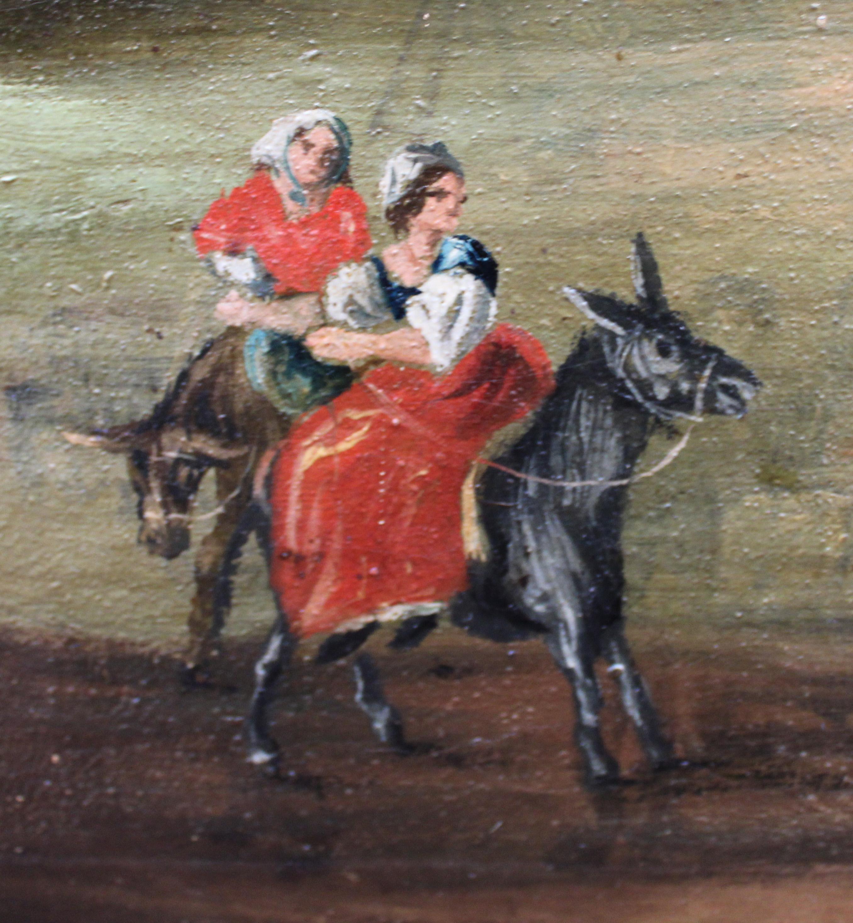 Escuela española (XIX) - Óleo sobre tela - Castillo de Cardona im Angebot 3
