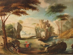 Escuela española (XIX) - Óleo sobre tela - Castillo de Cardona