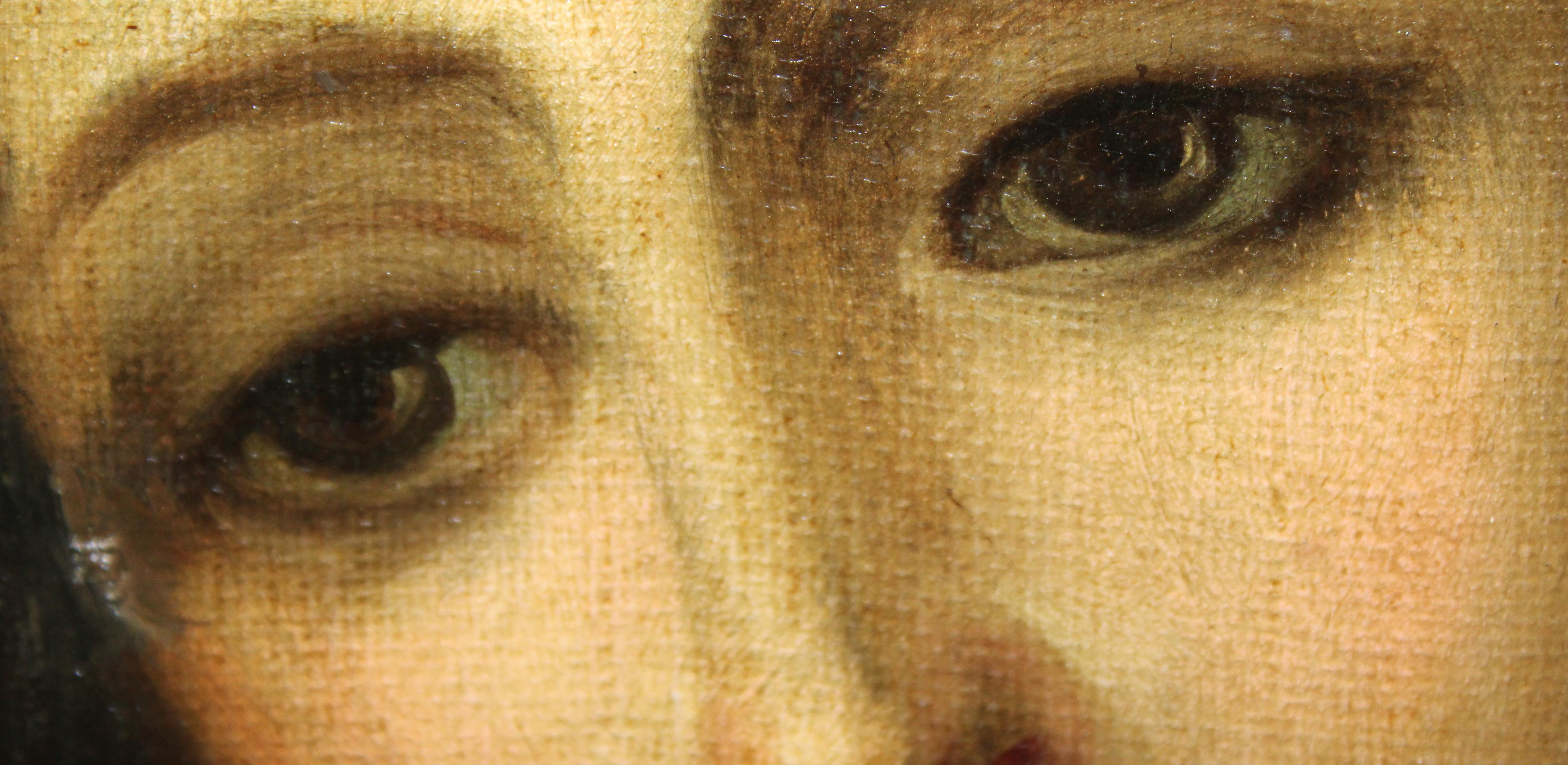 Escuela española (XIX) - Santa Bárbara - Óleo sobre tela en vente 1