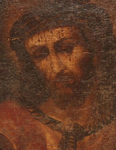 Escuela española (XVIII) - Ecce Homo - Óleo sobre tabla