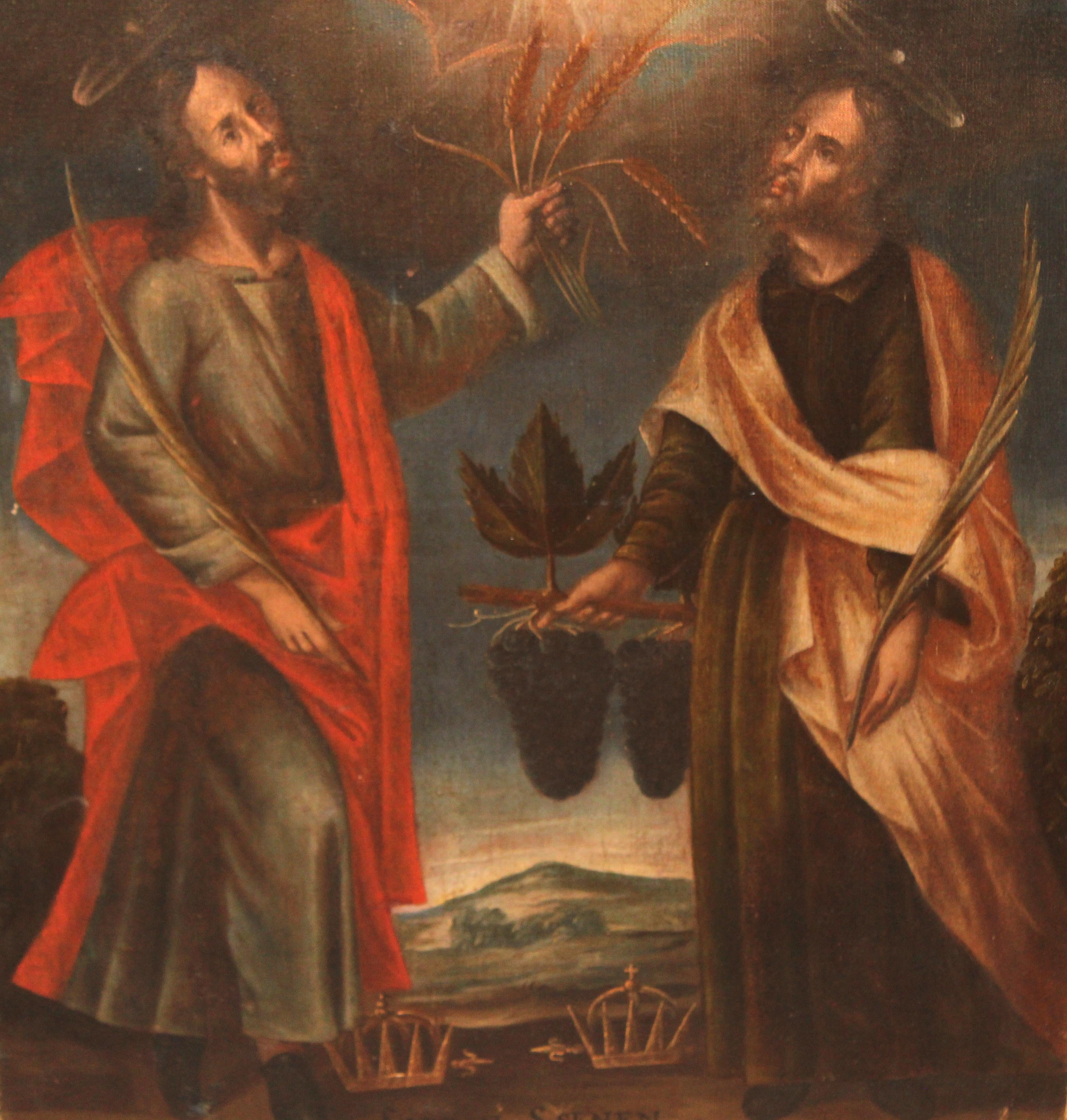 Sin firmar, es de autor anónimo

Se presenta sin enmarcar la pintura

El estado de conservación de la obra se puede ver, presenta algunas faltas que precisarán restauración y el bastidor también es bastante actual

Medidas obra: 102 cm. de altura x