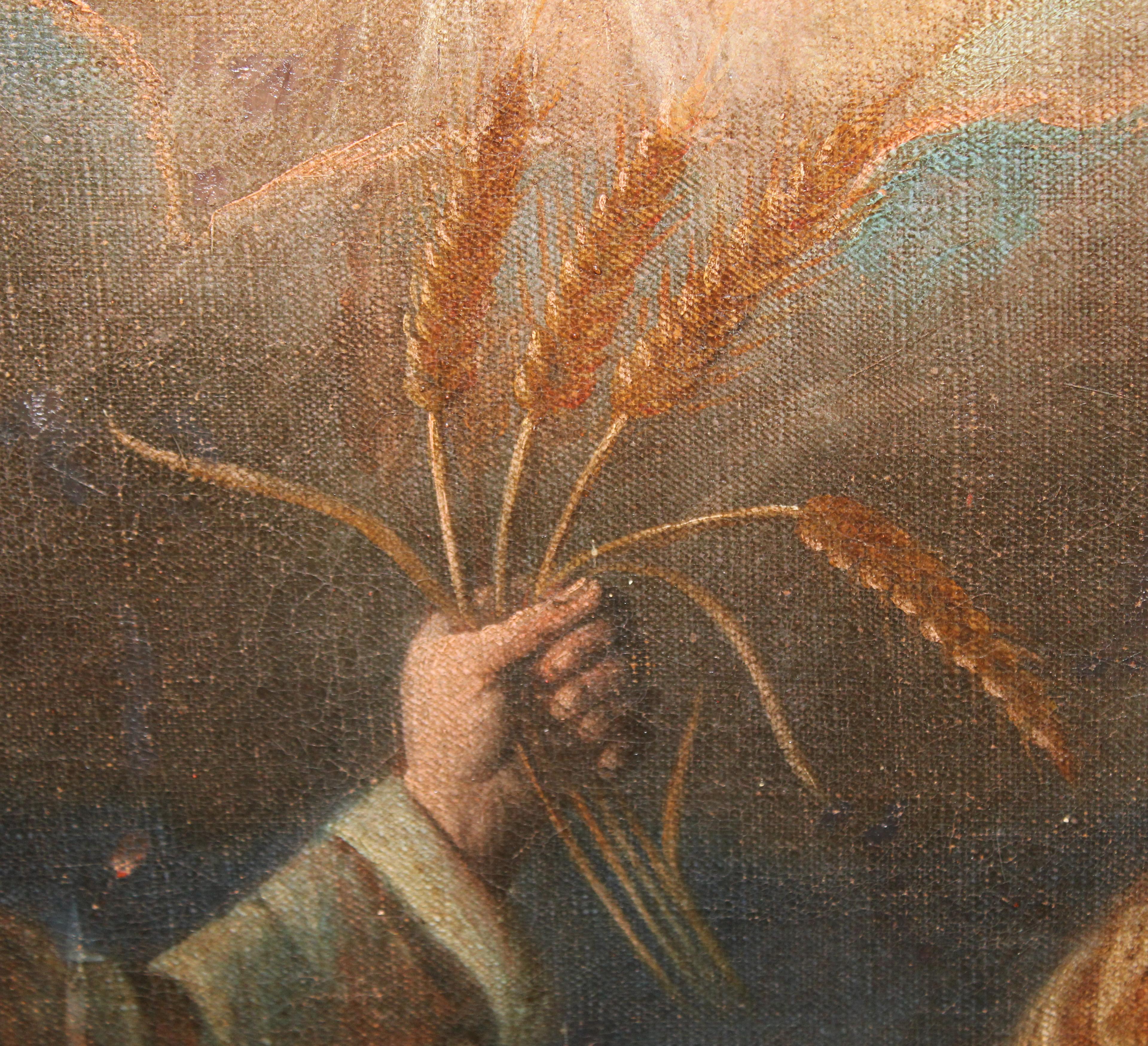 Escuela española (XVIII) - Óleo sobre tela - San Abdón y San Senén en venta 2