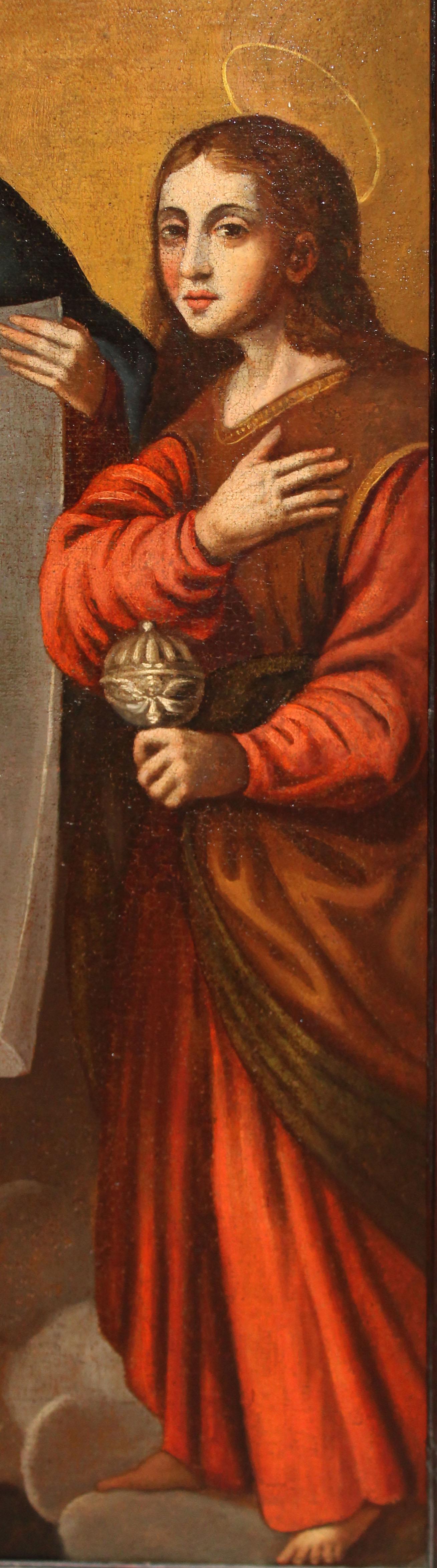 Escuela española (XVIII) - Óleo sobre tela - Domingo en Soriano in vendita 8