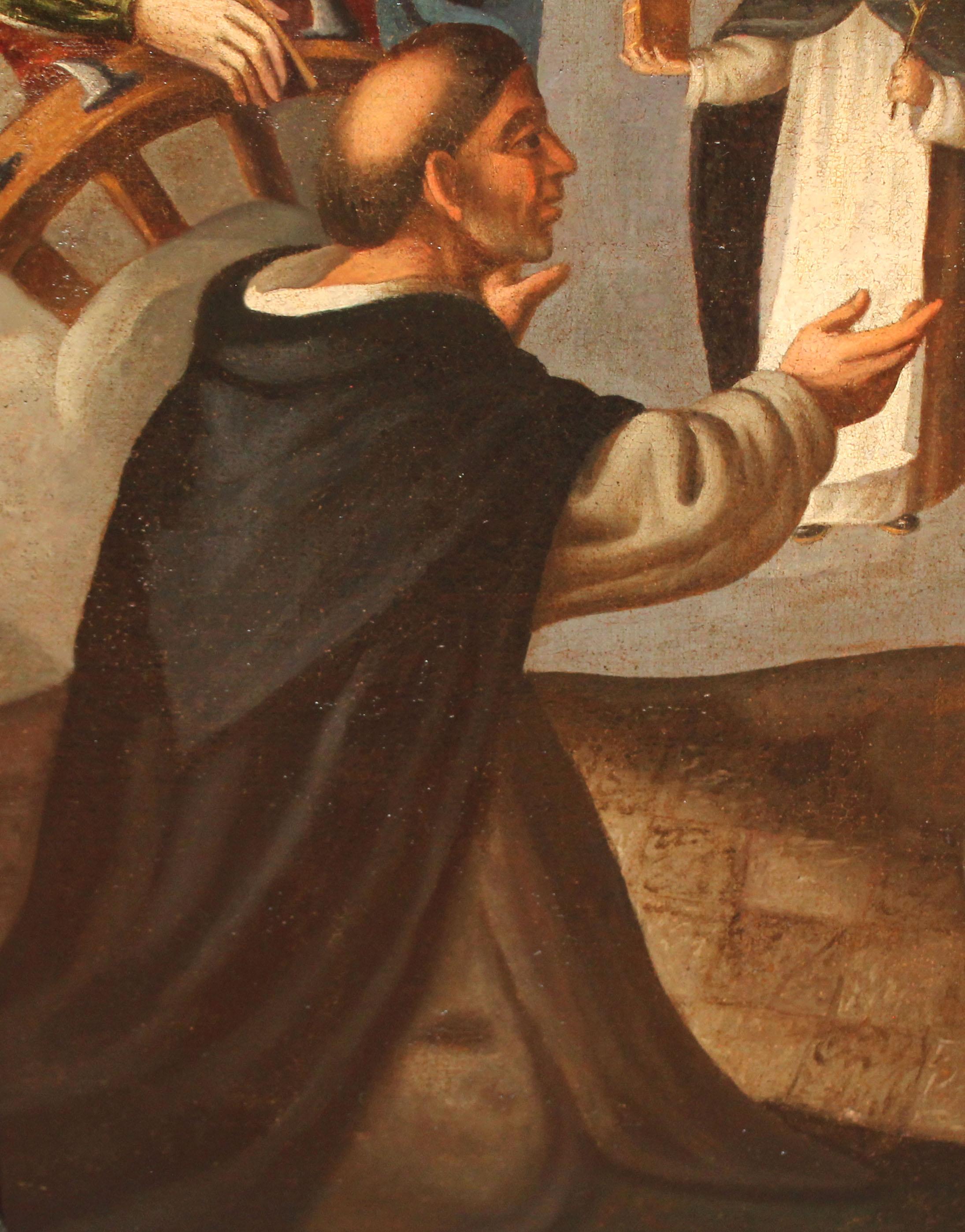 Escuela española (XVIII) - Óleo sobre tela - Domingo en Soriano in vendita 9