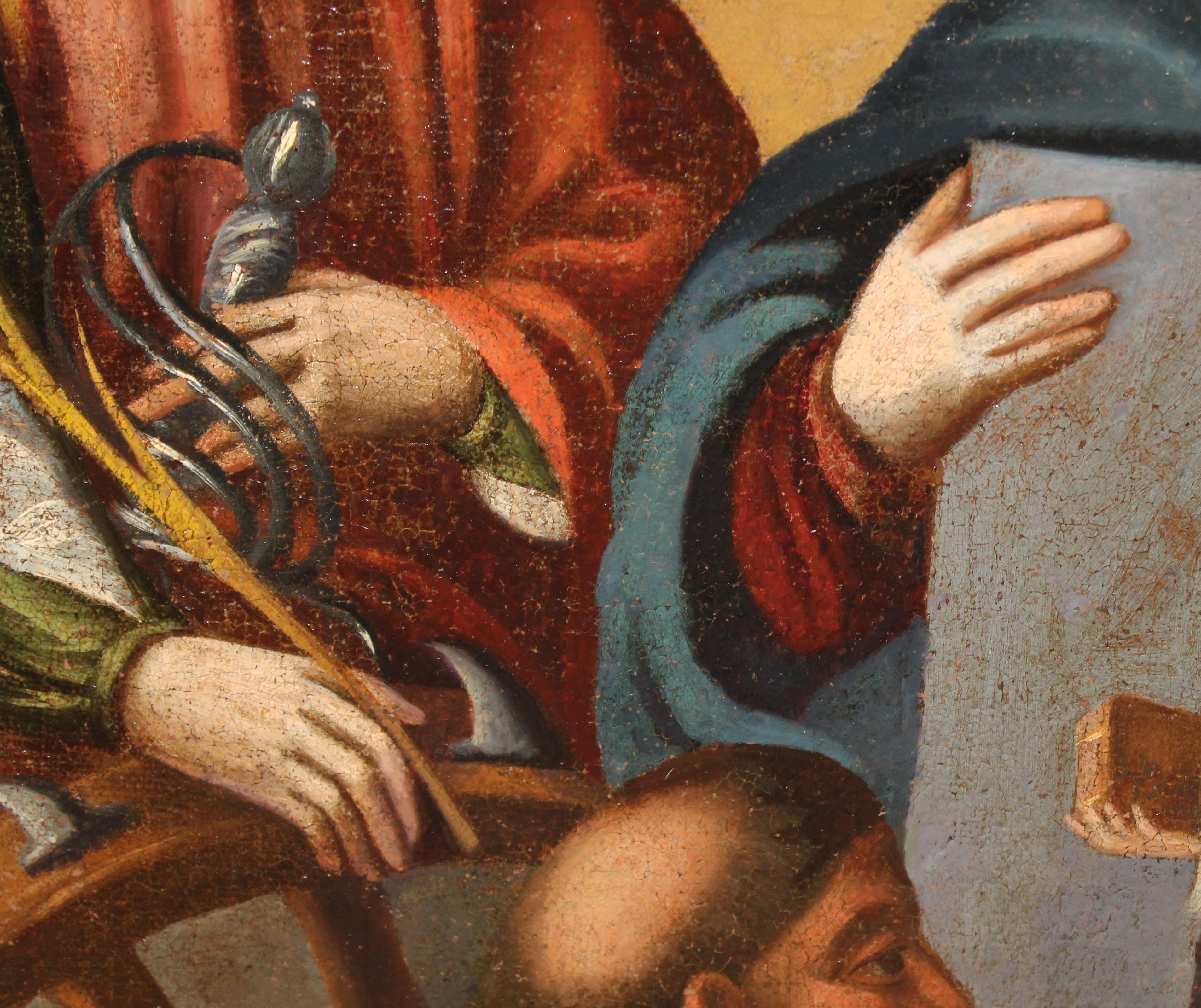 Escuela española (XVIII) - Óleo sobre tela - Domingo en Soriano in vendita 3