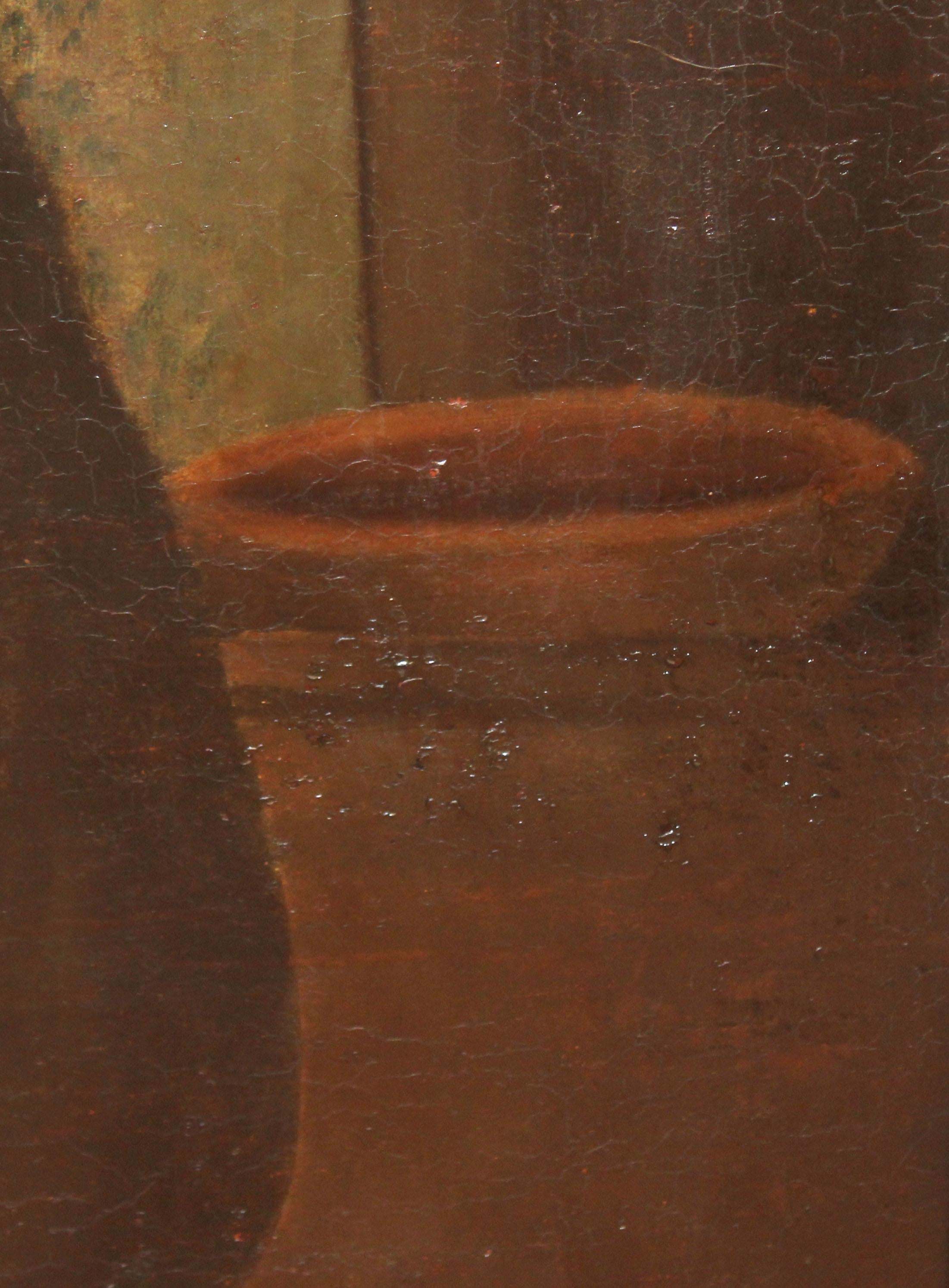 Escuela española (XVIII) - Óleo sobre tela - San Francisco de Asís in vendita 6