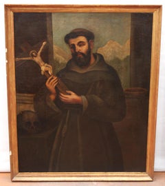 Escuela española (XVIII) - Óleo sobre tela - San Francisco de Asís