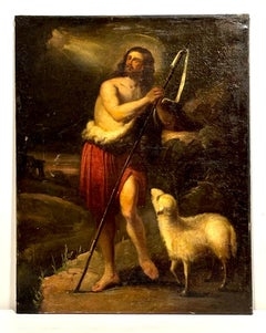 Escuela española (XVIII) - Óleo sobre tela - San Juan Bautista
