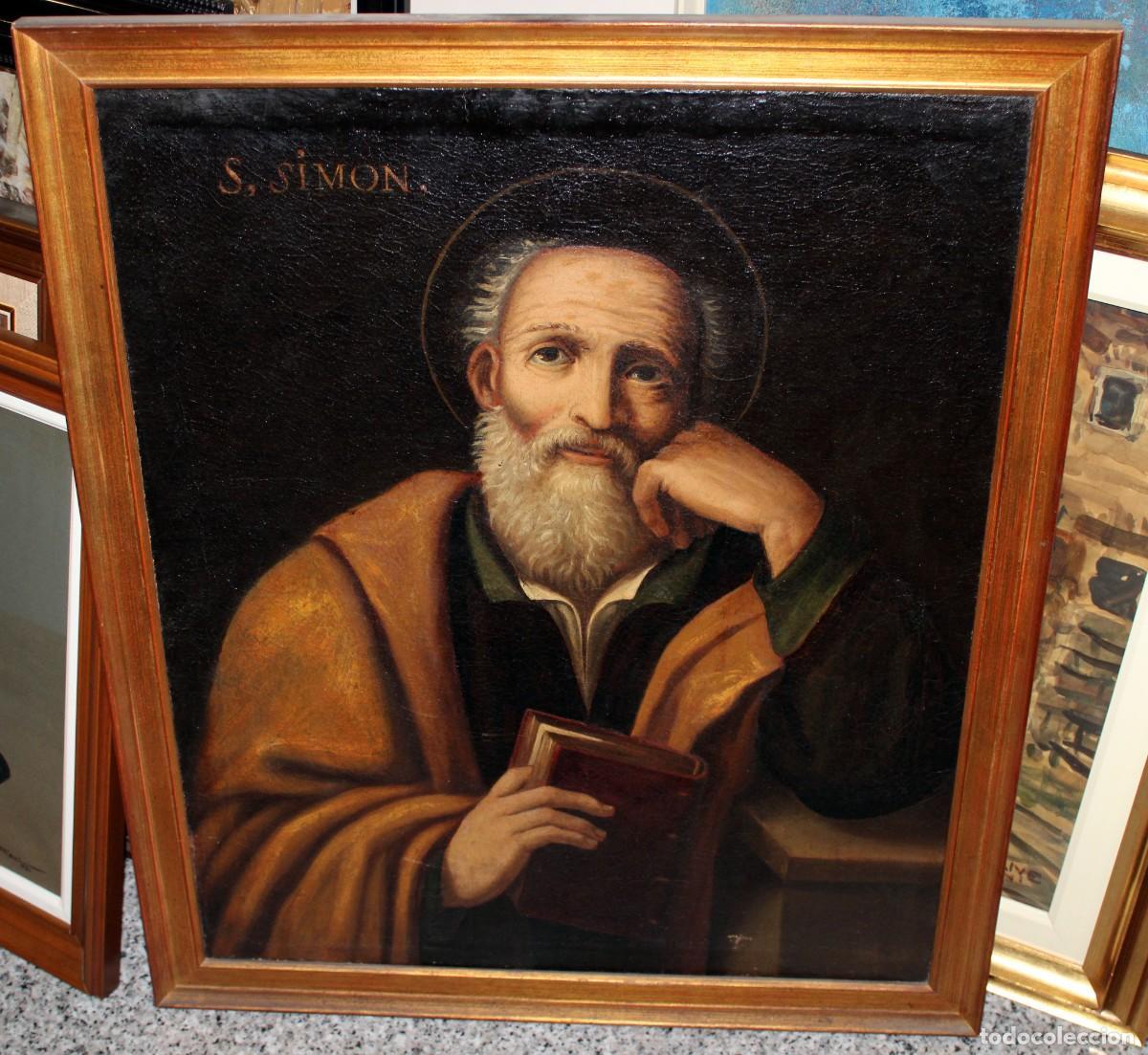 Escuela española (XVIII) - Óleo sobre tela - San Juan Bautista - Old Masters Painting by Unknown