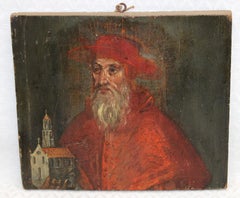 Escuela española (XVIII) - San Jerónimo en meditación - Óleo sobre tabla
