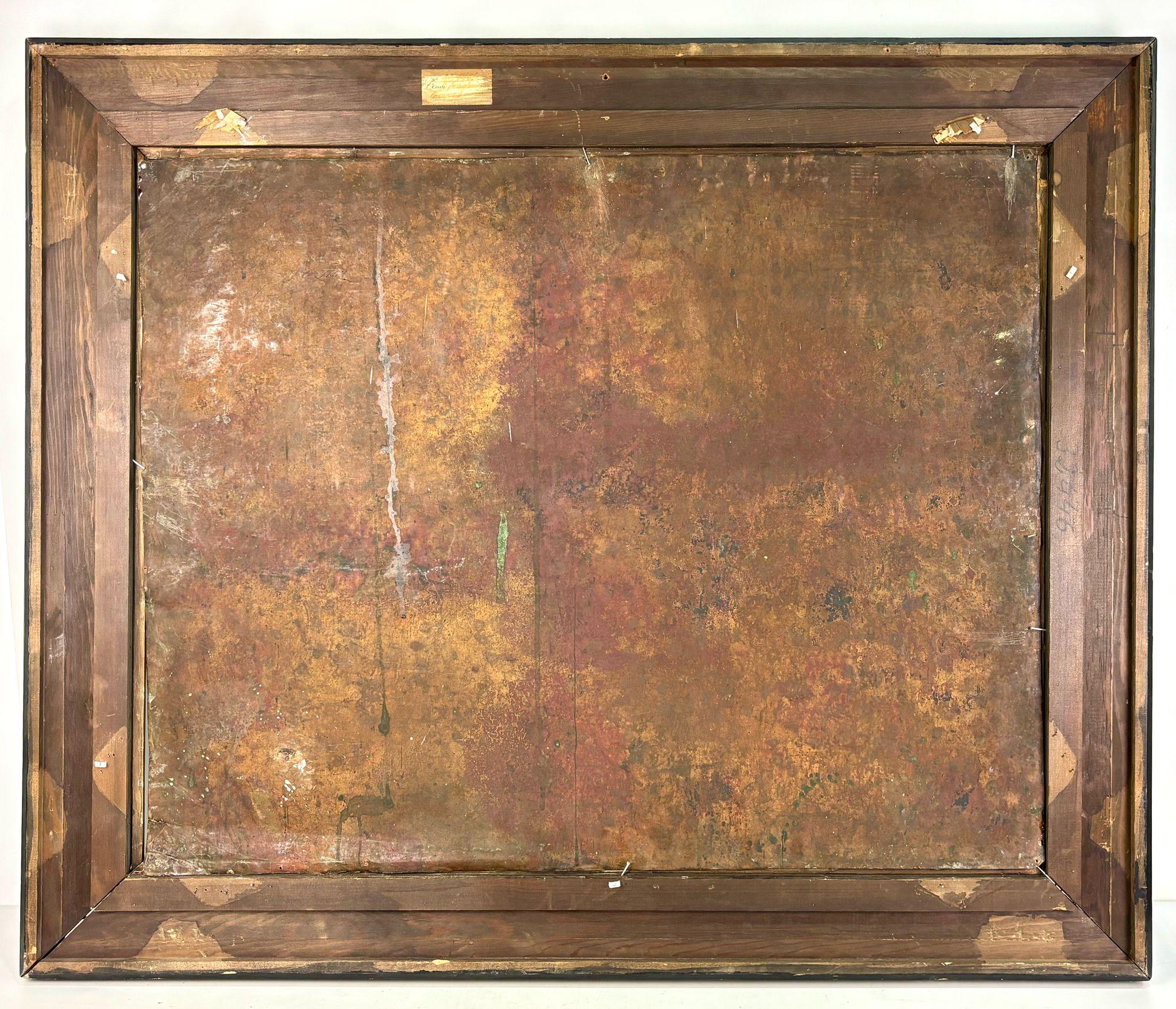 San Joaquín, Santa Ana y la Virgen niña - óleo sobre cobre, SG XVIII en venta 4
