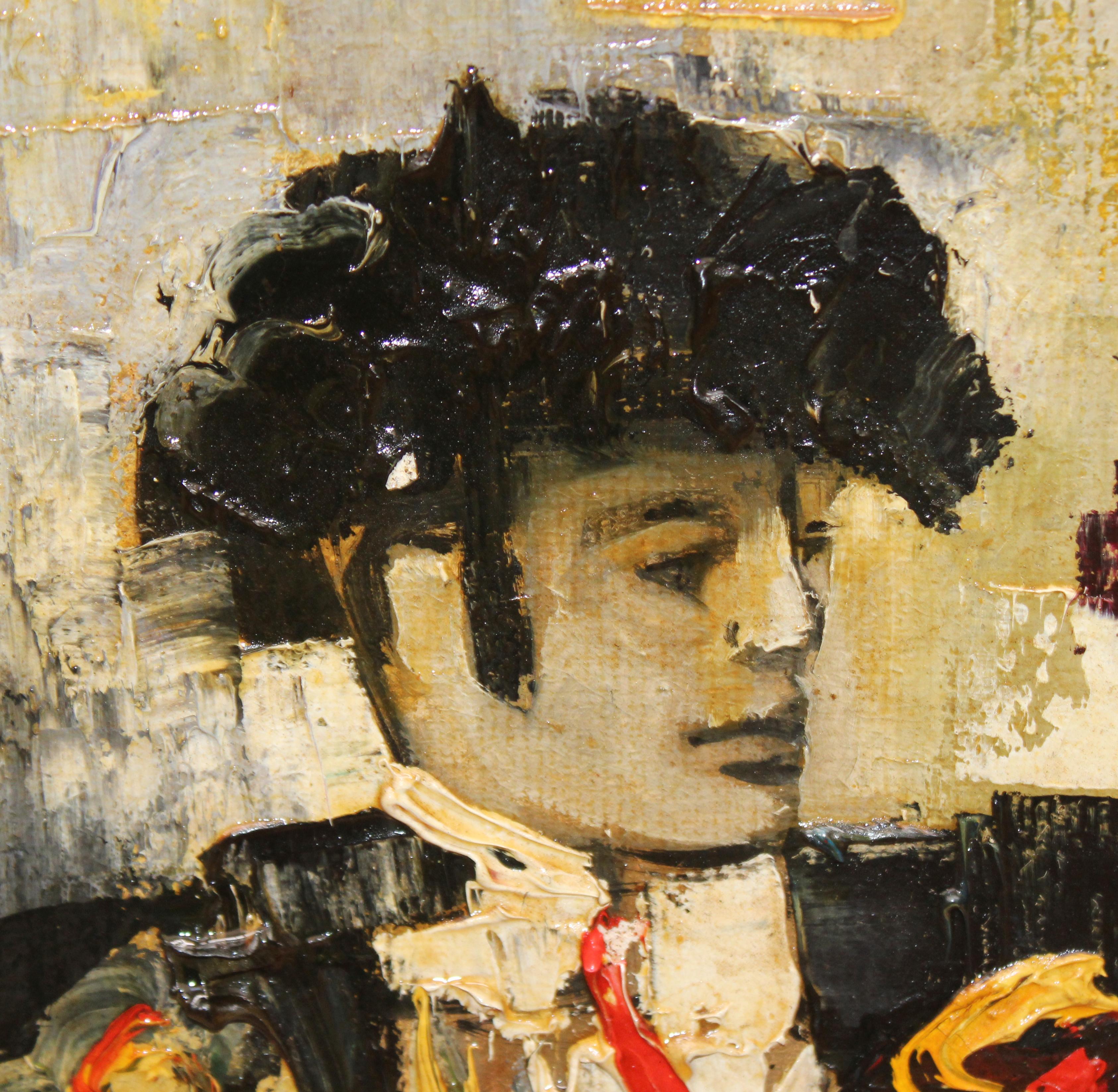 Escuela española (XX) - Óleo sobre tela - Tauromaquia For Sale 8