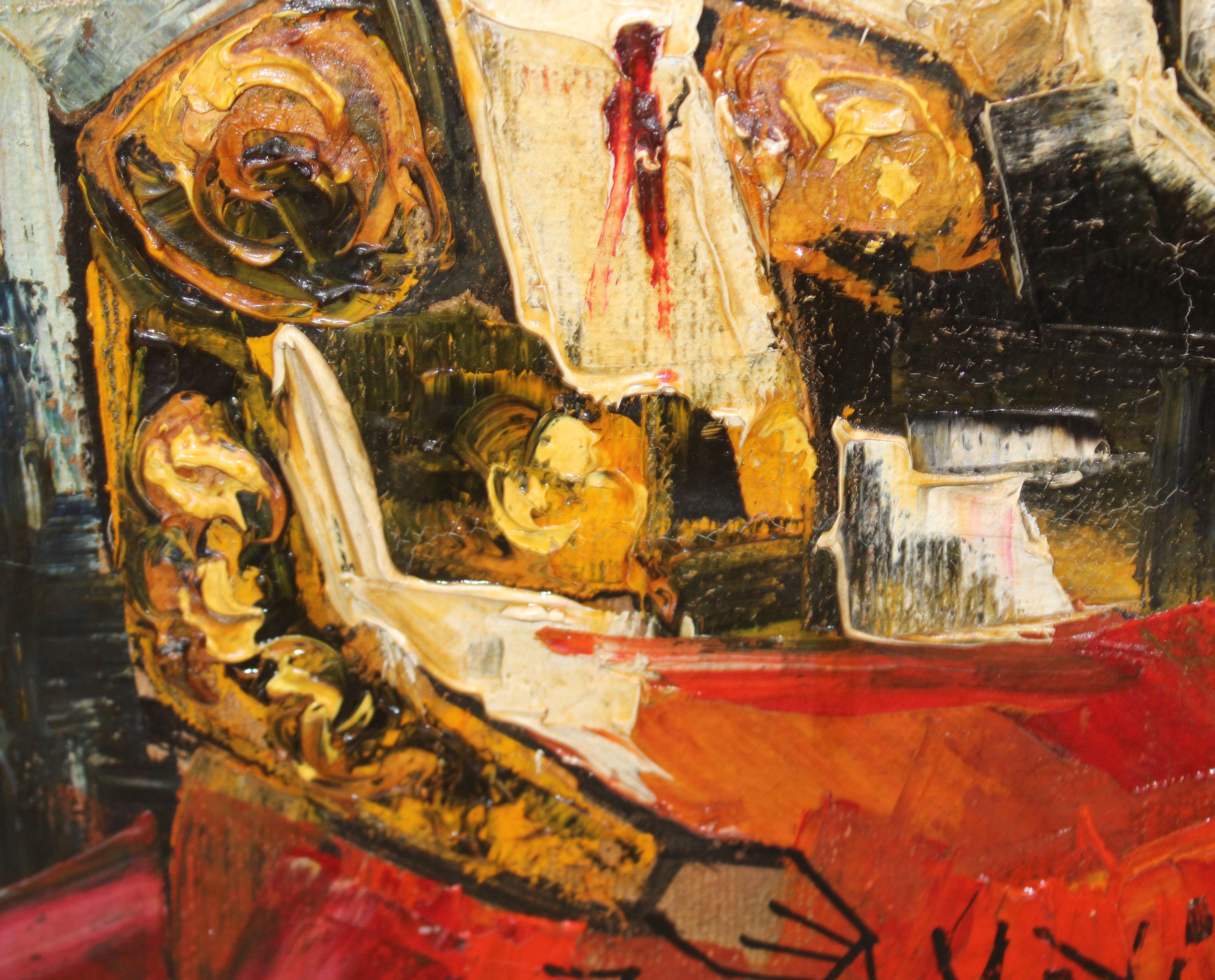 Escuela española (XX) - Óleo sobre tela - Tauromaquia For Sale 11