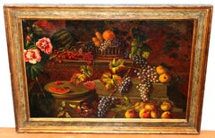 Escuela europea (Finales sig. xix) - Sinfonía de colores y frutas - 77 x 115 cm.