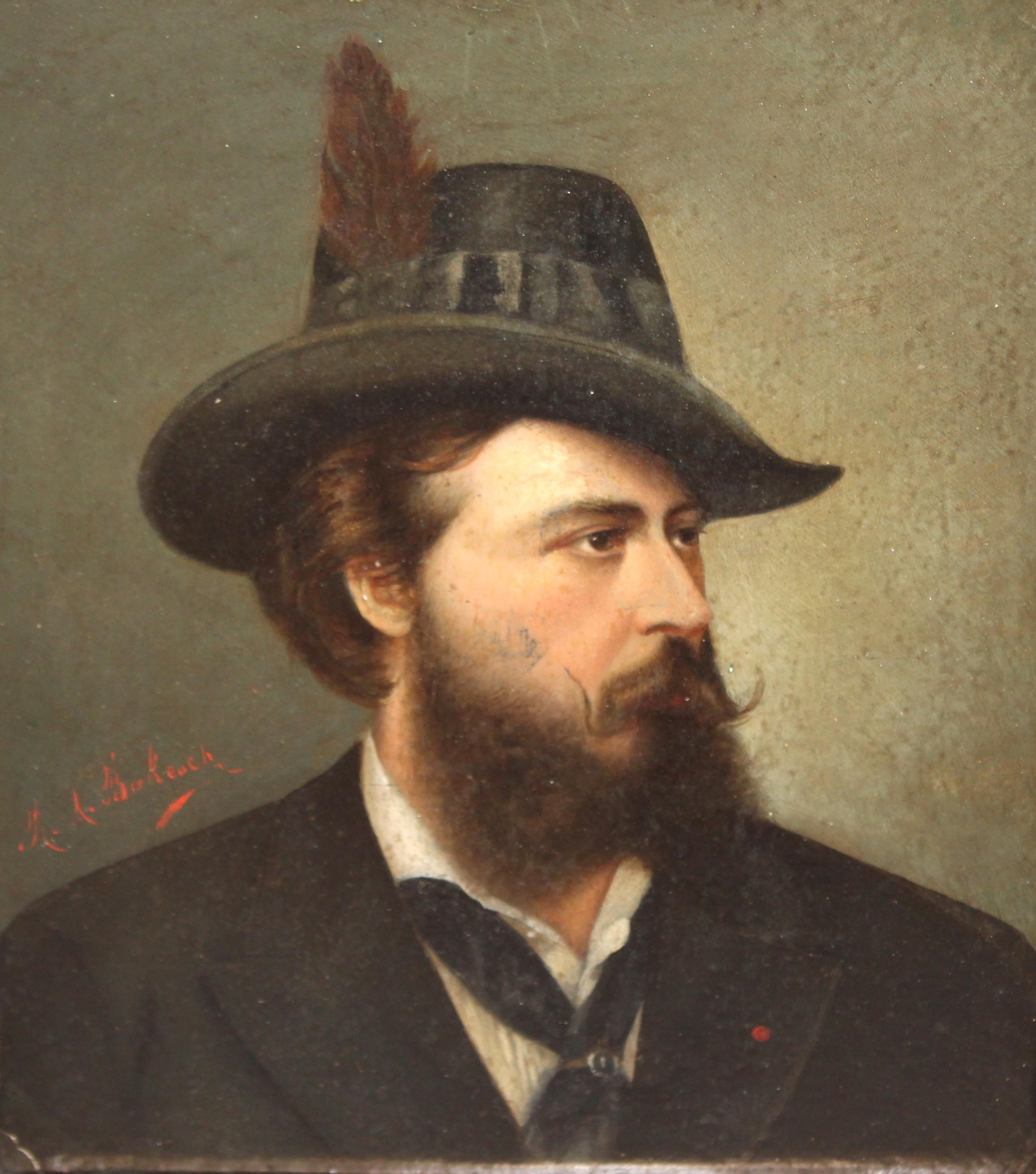 Escuela Europea (XIX) - Autor desconocido - Retrato masculino - Painting de Unknown