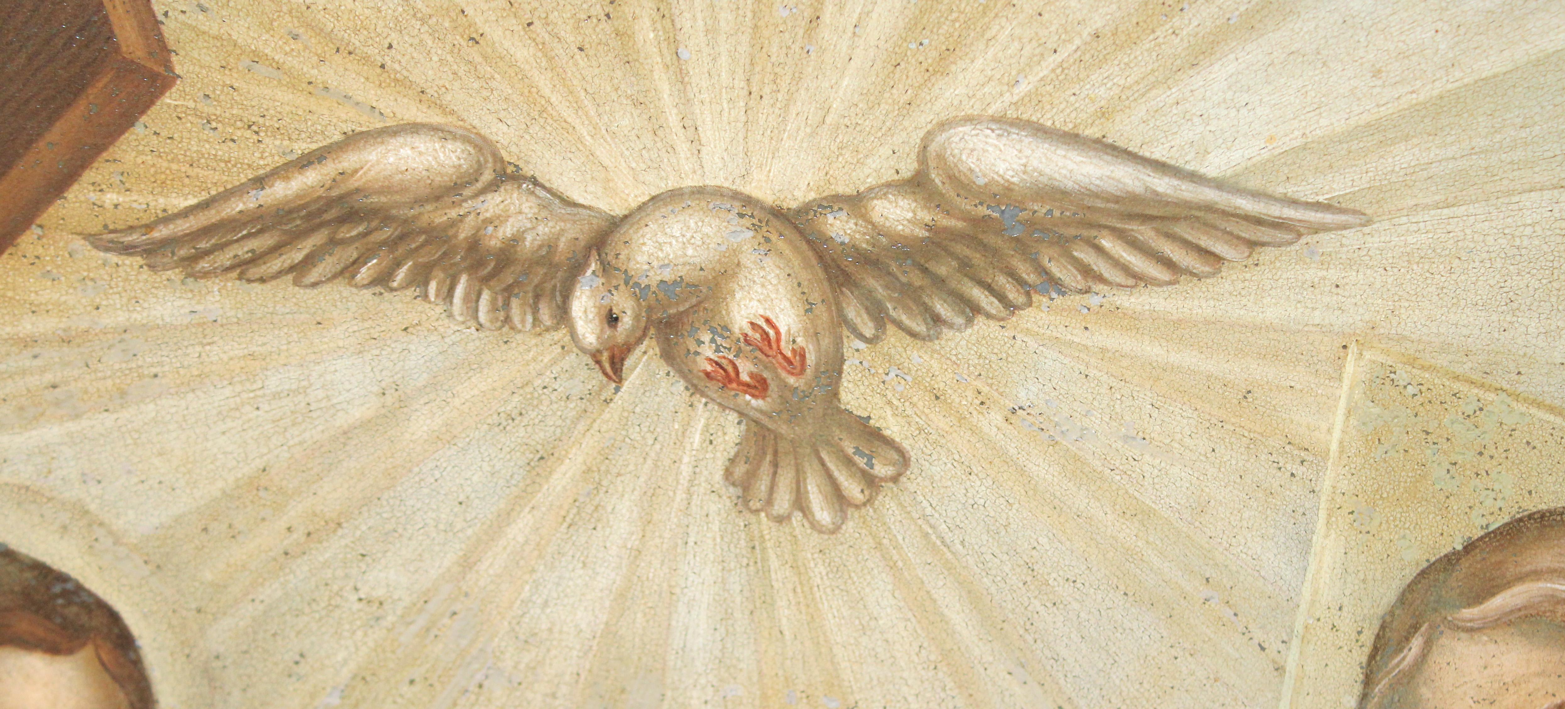 Escuela europea (XVIII) - La coronación de la virgen - Oleo sobre zinc (Alte Meister), Painting, von Unknown