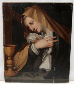 Escuela florentina - Círculo de Alessandro Allori - Virgen Dolorosa