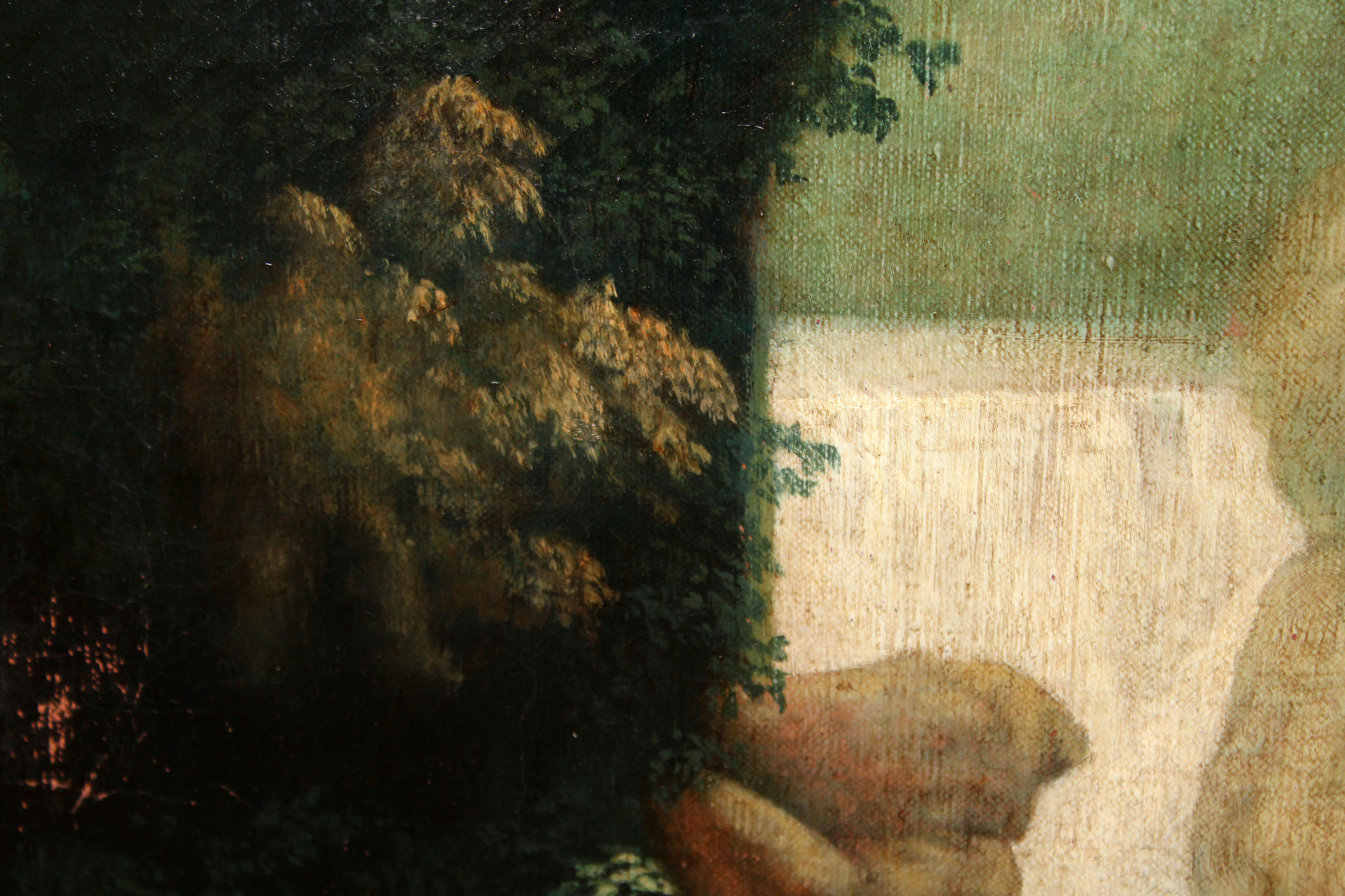 Escuela Francesa (XIX) - Les cascatelles de Tivoli (Tras Jean Honoré Fragonard) im Angebot 5