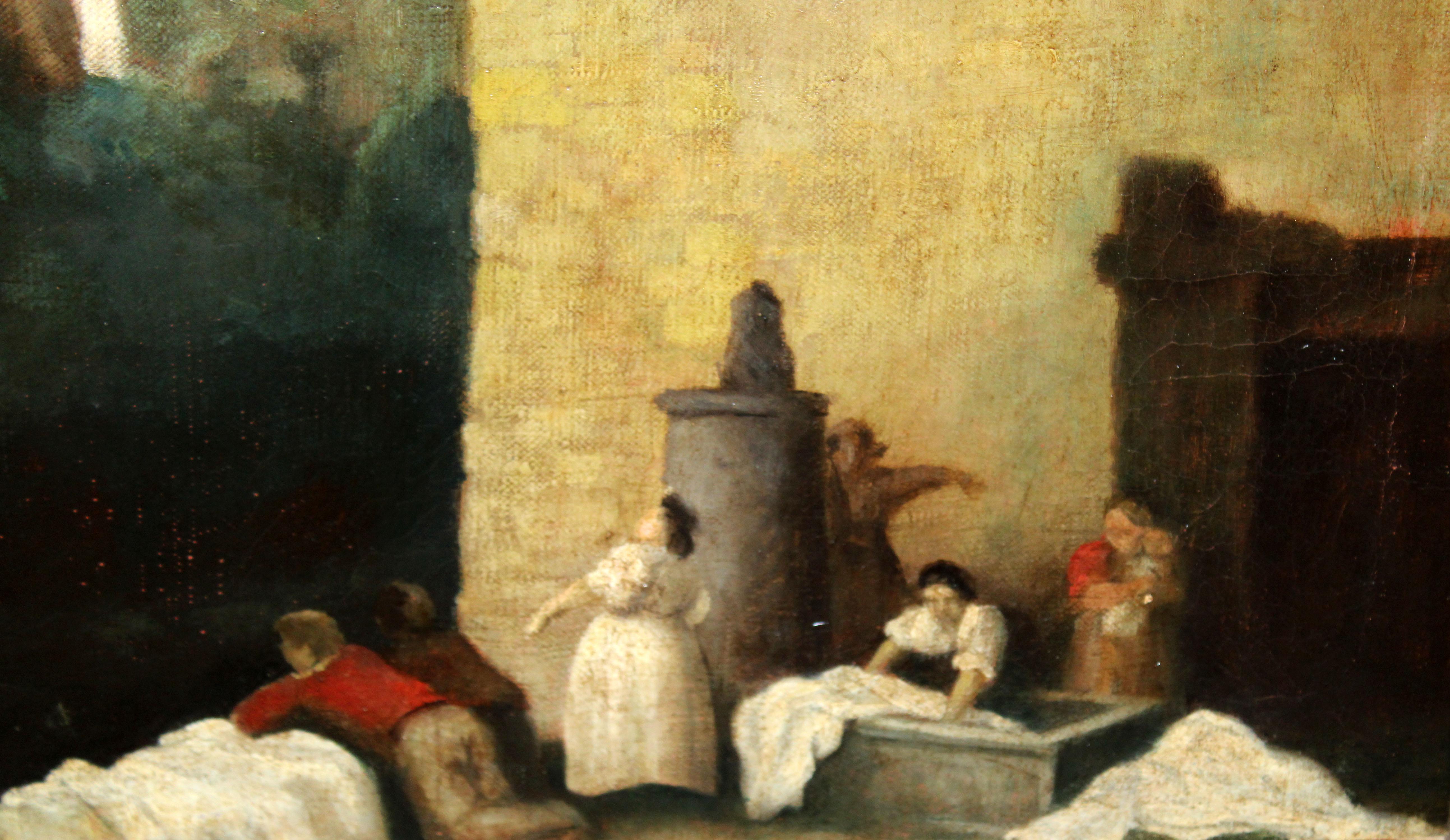 Escuela Francesa (XIX) - Les cascatelles de Tivoli (Tras Jean Honoré Fragonard) im Angebot 7