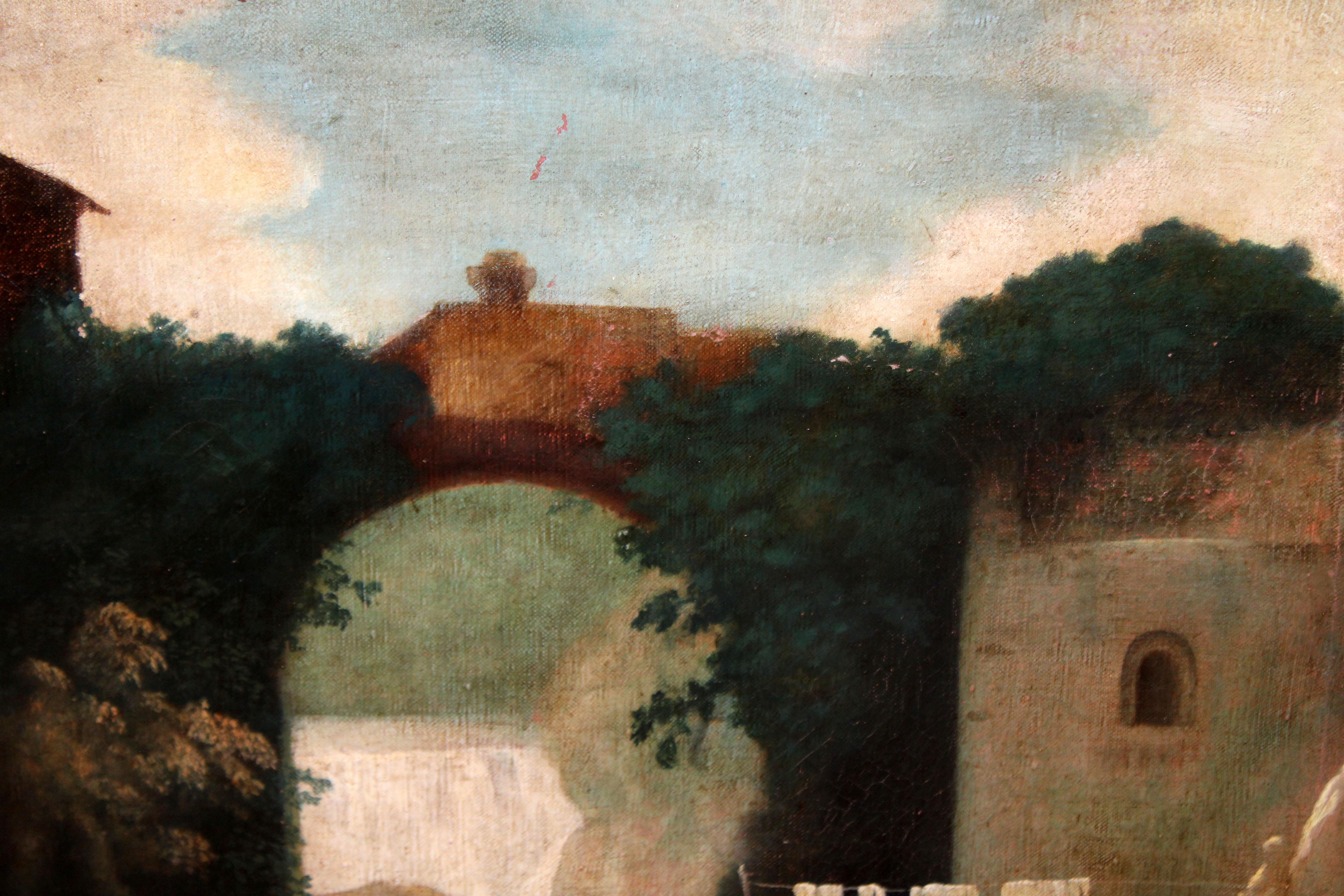 Escuela Francesa (XIX) - Les cascatelles de Tivoli (Tras Jean Honoré Fragonard) im Angebot 1